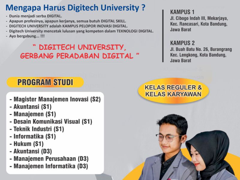Fasilitas Perpustakaan dan Lab Komputer Digitech